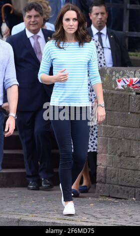 Heidelberg, Deutschland. Juli 2017. Katharina die Herzogin von Cambridge und Herzog von Cambridge Prinz William besuchte Heidelberg Stockfoto