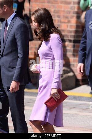 Hamburg, Deutschland. Juli 2017. Katharina die Herzogin von Cambridge und Herzog von Cambridge Prinz William besuchte Hamburg Stockfoto