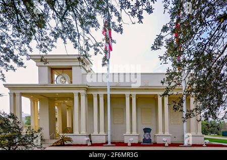 Die Jefferson Davis Presidential Library and Museum ist am 27. März 2021 in Biloxi, Mississippi, abgebildet. Stockfoto