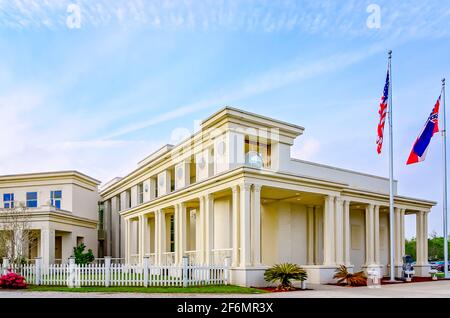 Die Jefferson Davis Presidential Library and Museum ist am 27. März 2021 in Biloxi, Mississippi, abgebildet. Stockfoto