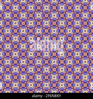 Farbmuster Textur. Farbenfrohe ornamentale Grafik-Dessin. Mosaikverzierungen. Mustervorlage. Vektorgrafik. Stock Vektor