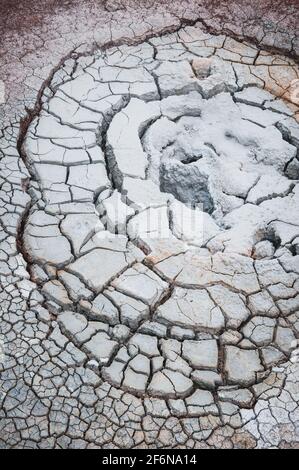 Schlammtöpfe auf einem isländischen Thermalgebiet Stockfoto