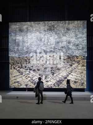 Hangar Pirelli (Milano Bicocca), I sette Palazzi celesti di Anselm Kiefer Stockfoto