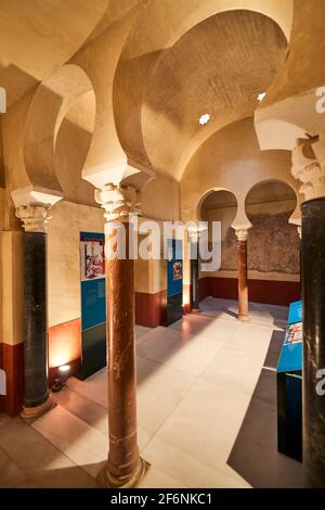 Cordoba, Andalusien. Spanien, Dezember 28 2016, Baños del Alcázar Califal Stockfoto