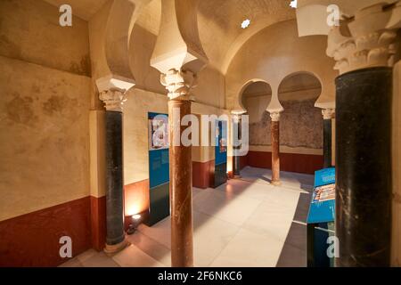 Cordoba, Andalusien. Spanien, Dezember 28 2016, Baños del Alcázar Califal Stockfoto