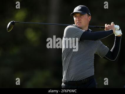 Aktenfoto vom 19-07-2019 des US-amerikanischen Jordan Spieth. Ausgabedatum: Freitag, 2. April 2021. Stockfoto