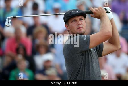 Aktenfoto vom 19-07-2018 des US-amerikanischen Unternehmens Bryson Dechambeau. Ausgabedatum: Freitag, 2. April 2021. Stockfoto
