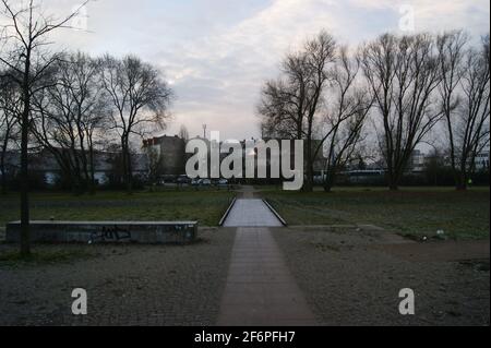 Der Bullengraben in Berlin-Spandau im Herbst Stockfoto