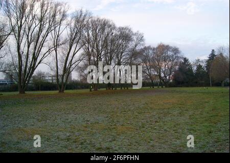 Der Bullengraben in Berlin-Spandau im Herbst Stockfoto