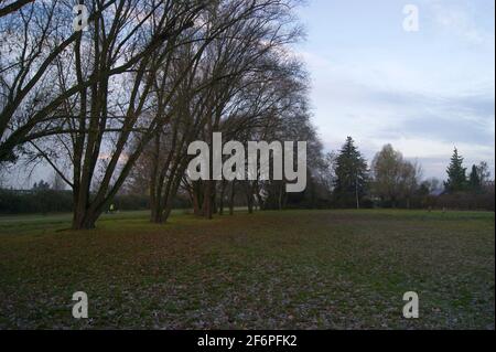 Der Bullengraben in Berlin-Spandau im Herbst Stockfoto