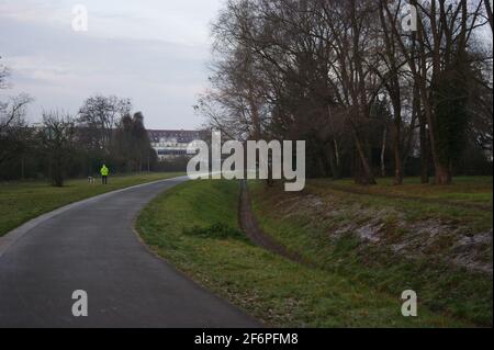 Der Bullengraben in Berlin-Spandau im Herbst Stockfoto