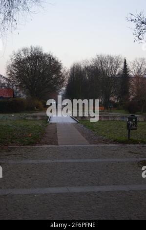 Der Bullengraben in Berlin-Spandau im Herbst Stockfoto