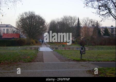 Der Bullengraben in Berlin-Spandau im Herbst Stockfoto