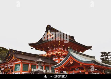 Kyoto, Japan - 30. März 2019; Fushimi Inari Taisha-Schrein Stockfoto