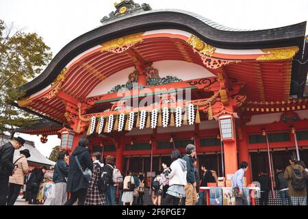 Kyoto, Japan - 30. März 2019; Fushimi Inari Taisha-Schrein Stockfoto