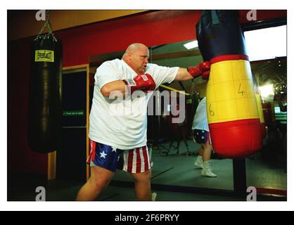 Eric Esch trainiert im Kronk Gym in Kentish Town, London. Stockfoto