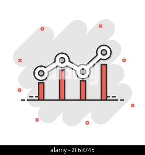 Benchmark messen Symbol im Comic-stil. Dashboard Bewertung vektor Cartoon Illustration auf weißem Hintergrund isoliert. Fortschritt Service Business Konzept sp Stock Vektor