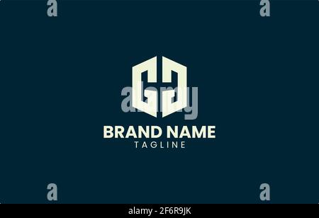 Buchstabe GG Building Logo Design Vektor-Vorlage geeignet für echte Immobilien-Immobilien Business-Produkt und Service Stock Vektor