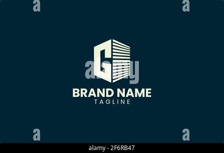 Einfacher Buchstabe G Building Tower Logo Design Vektor Vorlage geeignet Für Immobilien-Immobilien Business-Produkt und Service Stock Vektor