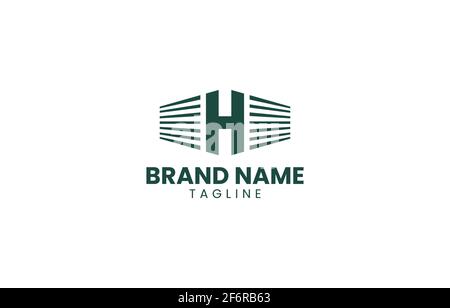 Buchstabe H Building Tower Logo Design Vektor-Vorlage geeignet für Immobilien Immobilien Business Produkt und Service Stock Vektor