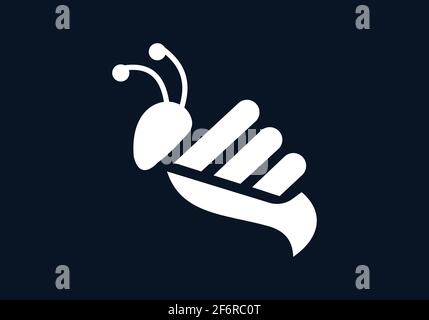 Bee Konzepte Logo Design Vektor Illustration. Honey Bee Icon grafische abstrakte Vorlage Stock Vektor