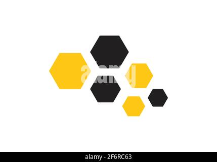 Bee Konzepte Logo Design Vektor Illustration. Honey Bee Icon grafische abstrakte Vorlage Stock Vektor