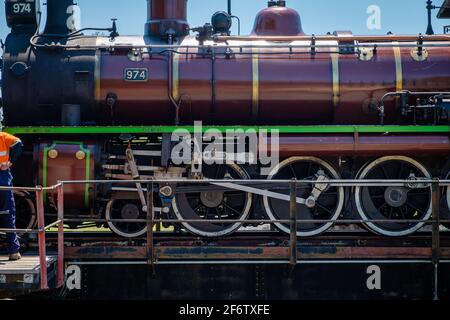 Die Mary Valley Rattler -Amamoor Station Stockfoto