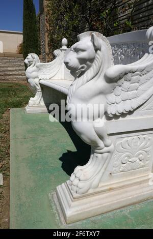 Glendale, Kalifornien, USA 31. März 2021 EIN allgemeiner Blick auf die Atmosphäre des Forest Lawn Memorial Park am 31. März 2021 in Glendale, Kalifornien, USA. Foto von Barry King/Alamy Stockfoto Stockfoto