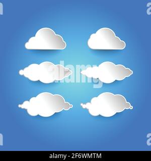 Vektor-Illustration von Clouds.Clouds Icon Vorlage. Clouds background.Clouds shape. Stock Vektor