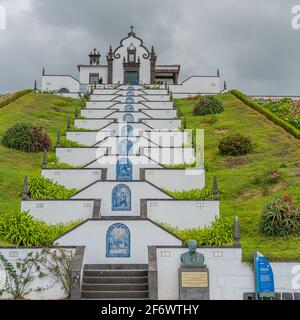 Nossa Senhora da Paz, Kapelle der Muttergottes des Friedens, Vila Franca do Campo, S. Miguel, Azoren Stockfoto