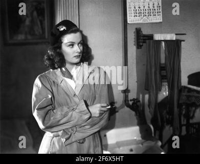 JOAN BENNETT in MAN HUNT 1941 Regisseur FRITZ LANG Roman Geoffrey Haushalt Drehbuch Dudley Nichols Musik Alfred Newman 20. Jahrhundert Fuchs Stockfoto