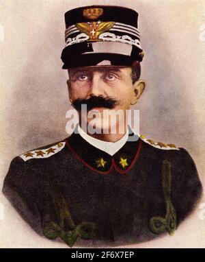 Farbportrait von Viktor Emmanuel III. (1820-1878) König von Italien zwischen 1900-1946. Italien, Europa Stockfoto