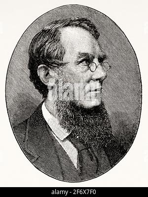 Porträt von Sir Joseph Dalton Hooker (1817-1911) britischer Botaniker und Forscher. Vereinigtes Königreich, England. Europa Stockfoto