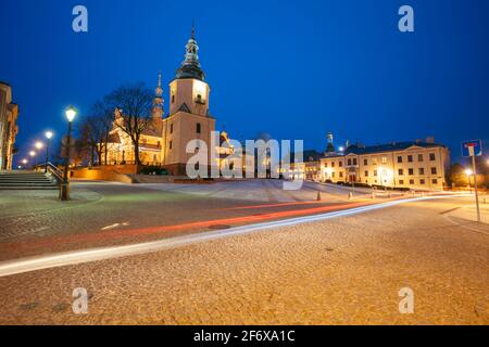 Kathedrale in Kielce. Kielce, Heiliger Kreuz, Polen. Stockfoto