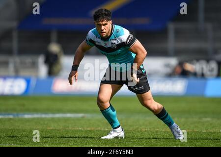 Andre Savelio (11) von Hull FC in, am 4/3/2021. (Foto von Craig Thomas/News Images/Sipa USA) Quelle: SIPA USA/Alamy Live News Stockfoto