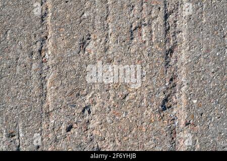 Die Falze in der Wand des Betons auf dem bebauten Bestand Aus Beton Stockfoto