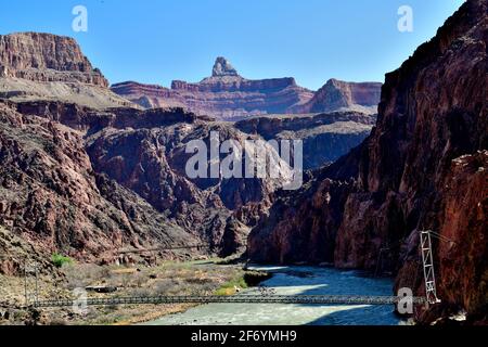 Die Brücken über dem Colorado River Stockfoto