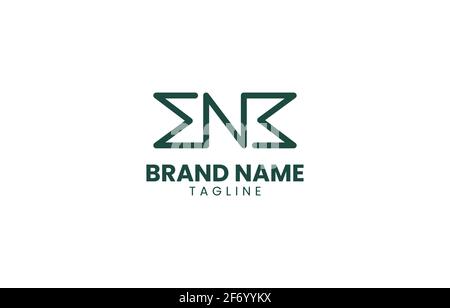 Letter N Ribbon Logo Design Vektor-Vorlage geeignet für persönliche Oder Unternehmensmarke Stock Vektor