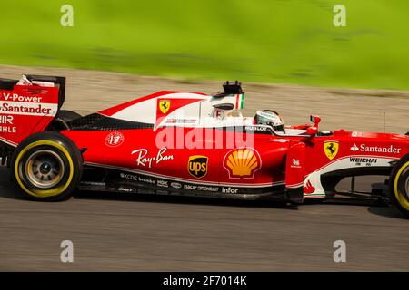 Vettel 2016 Stockfoto