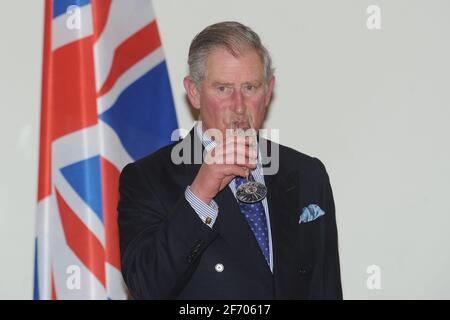 Warschau, Polen. 15. März 2010 Prinz Charles zu Besuch beim Präsidenten von Polen Stockfoto