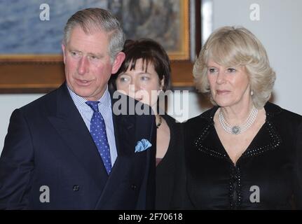 Warschau, Polen. 15. März 2010 Prinz Charles zu Besuch beim Präsidenten von Polen Stockfoto