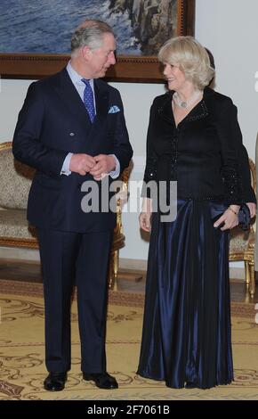 Warschau, Polen. 15. März 2010 Prinz Charles zu Besuch beim Präsidenten von Polen Stockfoto