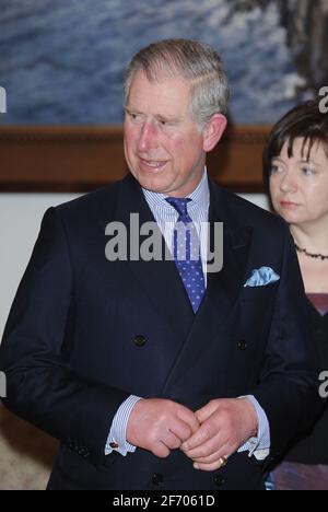 Warschau, Polen. 15. März 2010 Prinz Charles zu Besuch beim Präsidenten von Polen Stockfoto