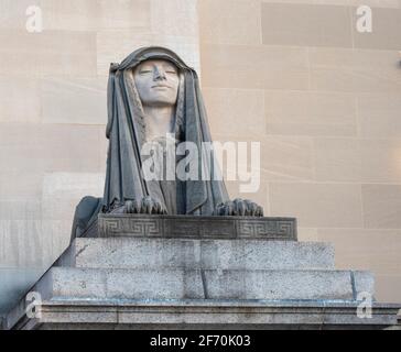 Schöner und eleganter Sekt in Sphinx-Farben in Washington dc Stockfoto
