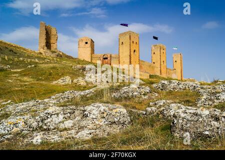 Burg Molina de Aragon, Spanien Stockfoto