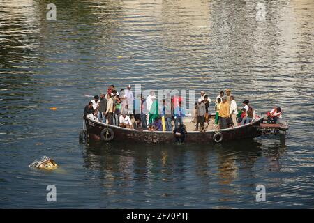 Muharram Feierlichkeiten in Udaipur, Rajasthan, Indien. In Erinnerung an das Martyrium des Imam Husain der Enkel des Propheten Mohammed. Stockfoto