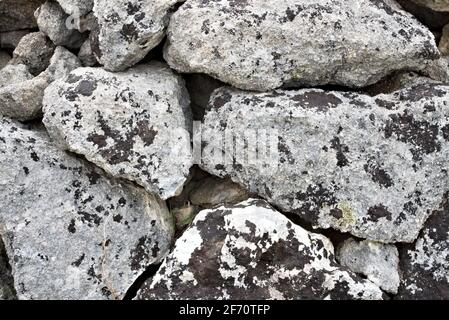 Typischer Kalkstein der Murgia von Miera Stockfoto