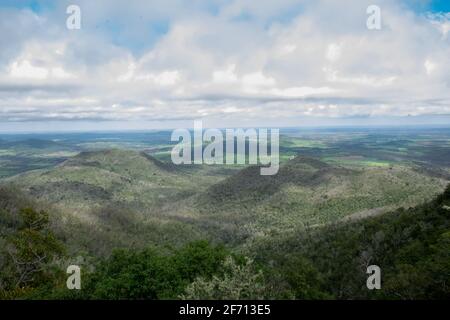 Blick von den Bunya Mountains Stockfoto