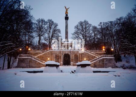 Engelsdenkmal in München Stockfoto