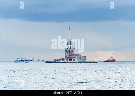 Leanderturm in Istanbul Stockfoto